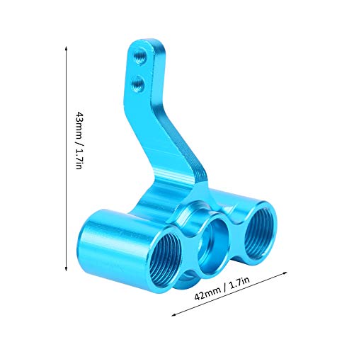 Aluminum Alloy Front Steering Knuckle 122011(02165) CNC Machined Upgrade Parts for HSP 1/10 RC Car 94122 94188 (Blue)