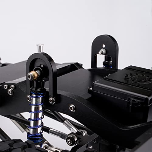 2pcs Aluminum Front/Rear Shock Tower Hoops Bracket Mount for 1/10 RC CAR RC4WD Gelande II Chassis (Rear Shock Hoops) - style: Rear Shock Hoops