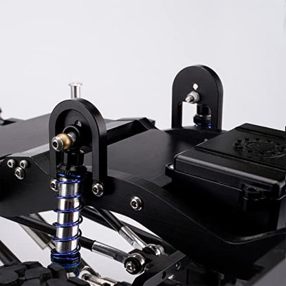 2pcs Aluminum Front/Rear Shock Tower Hoops Bracket Mount for 1/10 RC CAR RC4WD Gelande II Chassis (Rear Shock Hoops) - style: Rear Shock Hoops