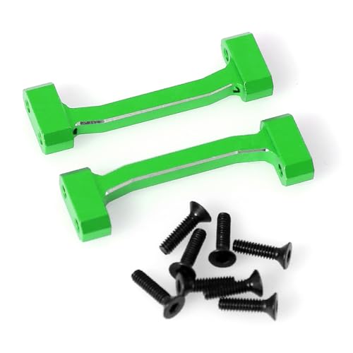Aluminum Shock Absorber Bracket Reinforcement Seat RC Upgraded Parts for LOSI 1/18 Mini LMT 4X4 Brushed Monster Truck RTR-LOS01026 RC Car (Green) - color: Green