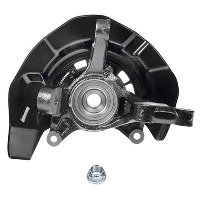 Detroit Axle - AWD 4pc Steering Knuckles Kit for 04-07 Toyota Highlander | w/ABS on Axle, 2 Front Steering Knuckles & Wheel Bearing Hubs 2 Rear Wheel Bearing Hubs 2004 2005 2006 2007 Replacement - size: 4UW48746/Kit