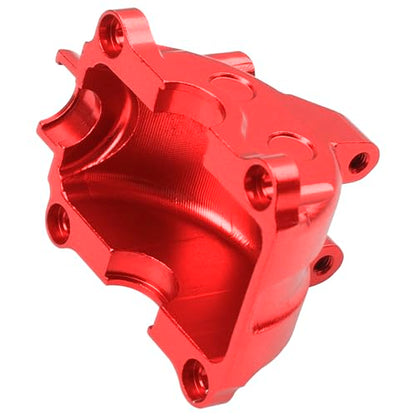 ShareGoo Metal Differential Gearbox Cover Diff Housing Case & Upper Arm Compatible with Tamiya TT02 TT-02D TT-02B TT-02FT 1/10 RC Car (Red) - color: Red