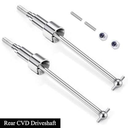 MORLORDY 4Pcs RC Front & Rear CVD Driveshaft Dogbone Joint Axle Shafts for 1/18 HBX 18859 18858 18868 High Speed RC Off Road Car Truck Upgrade Parts (Front & Rear)