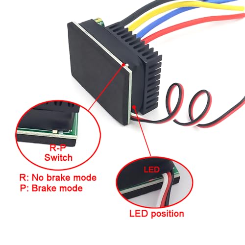 3S-7S 10V-32V 50A 480A Brushed ESC Speed Controller BEC 5V 2A for DC Brush Motor 550 775 795 RC Boat RC Car Tank Crawler Truck