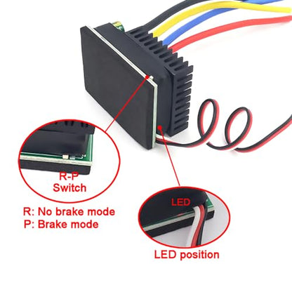3S-7S 10V-32V 50A 480A Brushed ESC Speed Controller BEC 5V 2A for DC Brush Motor 550 775 795 RC Boat RC Car Tank Crawler Truck