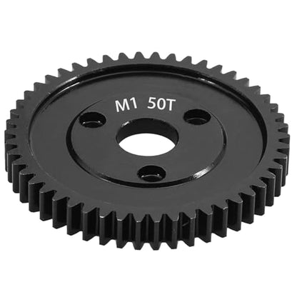 M1 Spur Gear 1.0 Metric Pitch 50T, 30-52T, Hardened Steel, Upgrade Part for TRAXXAS Slayer Pro 4X4 Revo 3.3 ARRMA HPI HOBAO LOSI - size: 50T