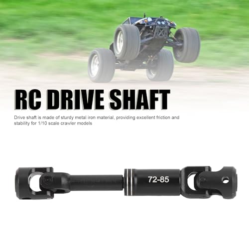 RC Drive Shaft, Metal RC Car Crawler Drive Shaft with Screws for SCX10 1/10 Cars (72-85MM - size: 72-85MM