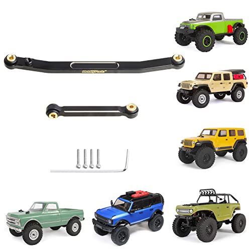 HobbyPark Brass Steering Links Linkage Set for Axial SCX24 Upgrades High-Tightening Compatible with Gladiator Bronco C10 JLU Deadbolt B17 1/24 Scale