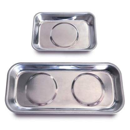 Magnetic Tray Holder 2pcs，Made of Stainless Steel，Strong Magnet，Magnetic Tray for Mechanic's and Automotive
