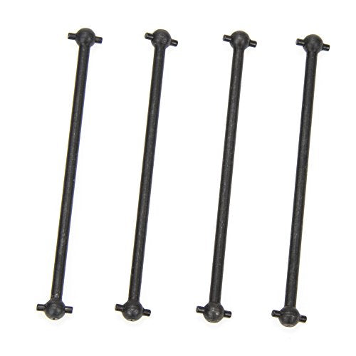 Front/Rear Center Driving Dogbone Shaft C06061 84MM Iron Black for 1/10 RC Hobby Model Car HPI HSP,COJOYS,4PCS (Black)