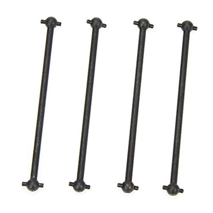 Front/Rear Center Driving Dogbone Shaft C06061 84MM Iron Black for 1/10 RC Hobby Model Car HPI HSP,COJOYS,4PCS (Black)
