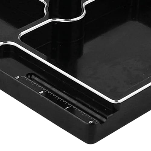 Metal Work Stand Repair Station Display Platform 360 Degree Rotation with Screws Holder for 1/18 1/24 RC Car TRX4M SCX24 AX24 FCX24