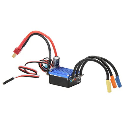 Brushless Motor ESC Combo, 4800KV High Speed 25A Power with CNC Aluminum Cover, RC Car Brushless Kit, for 1/16 1/18 Scale RC Trucks Off-Road Racing and Hobbyist Use