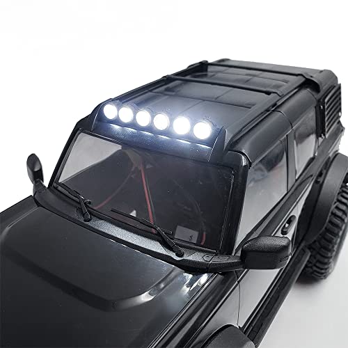 MOHERO RC Car Light Bar Kit 6 LEDs Body Shell Roof Lights for 1/18 TRX4M Bronco RC Crawler Car Upgrade Part