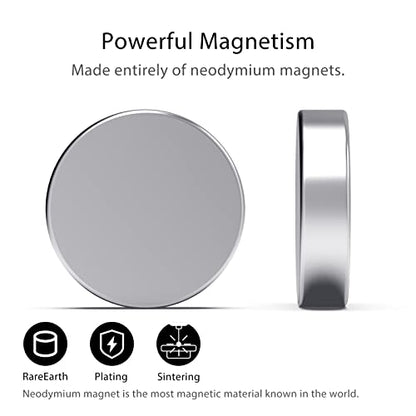 Strong Neodymium Magnets, Rare Earth for Crafts, Heavy Duty Round Small Magnets, 0.47 x 0.12 Inch, 50 PCS - color: Silver, size: 0.47inch 50PCS