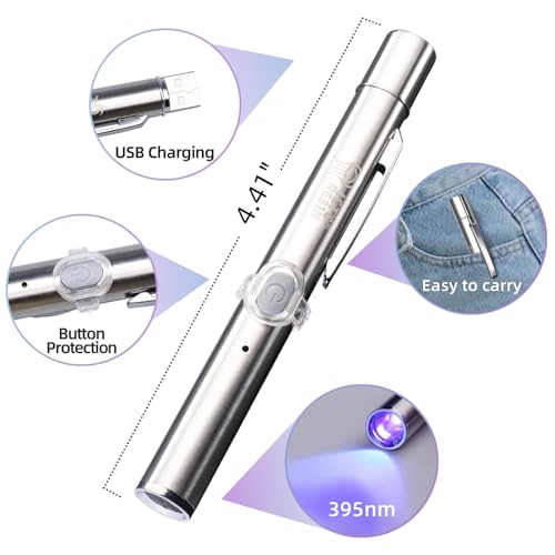 LET'S RESIN UV Resin Kit with Light, Bonding&Curing in Seconds, 30g | UV Glue Adhesive, UV Resin with Flashlight for Welding, Jewelry UV Glue Adhesive for Plastic Repair, Glass Light, Craft Decor