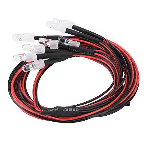 5mm Headlights and Taillights , 8Pcs RC LED Light Kit Accessories , LED Lights RC Model Drift Car Accessory , RC LED Light Kit Accessories RC Light 5mm Headlights and Taillights RC Car LED Light RC A