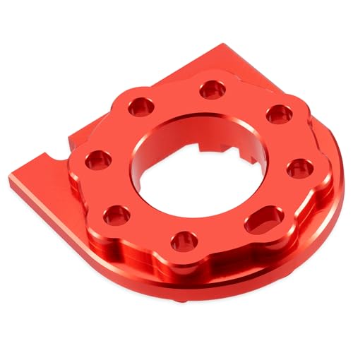 RC Aluminum Alloy Adjustable Motor Mount Plate Heat Sink Compatible with Tamiya TT01 TT01D TT01E 1/10 RC On Road Touring Car Motor Mount Chassis Upgrade Replacement Parts (Red) - color: Red