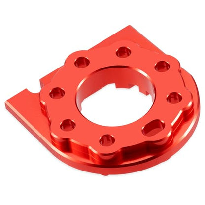 RC Aluminum Alloy Adjustable Motor Mount Plate Heat Sink Compatible with Tamiya TT01 TT01D TT01E 1/10 RC On Road Touring Car Motor Mount Chassis Upgrade Replacement Parts (Red) - color: Red