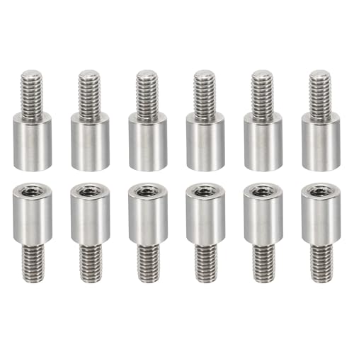 PATIKIL 24pcs M3 Standoffs, M3 9+6mm Spacer Standoffs Steel Threaded Standoffs Screws Kit 3mm ID 5mm OD Metric Male Female Thread Adapters for Circuit Board PCB RC Drones Motherboard - size: 9+6mm L