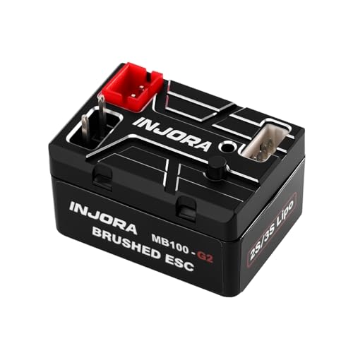 INJORA MB100 G2 Waterproof 40A Brushed ESC for 1/24 1/18 RC Crawler
