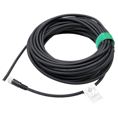 M12 A-Coded 4-pin Female Power Supply Cable to Open for Absolute Encoder Multiturn Industrial Automation DeviceNet CANopen IO Module Fieldbus 100m - color: 4 pin female to open, size: 100m