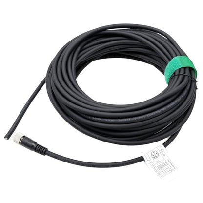 M12 A-Coded 4-pin Female Power Supply Cable to Open for Absolute Encoder Multiturn Industrial Automation DeviceNet CANopen IO Module Fieldbus 100m - color: 4 pin female to open, size: 100m