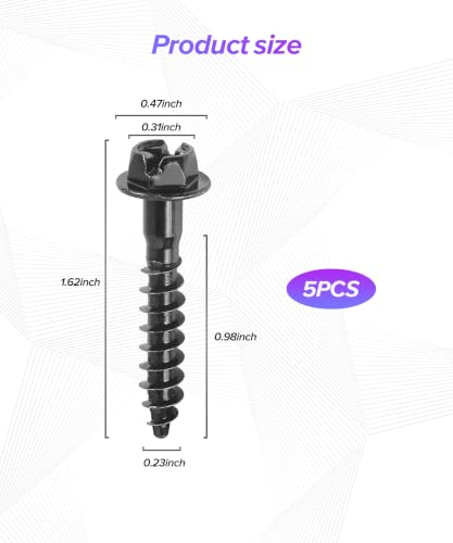 Car Air Filter Box Screws,Car Accessories,Automotive Air Box Cleaner Intake Bolts,Steel Rust and Moisture Resistant Fastener Repair Accessories,Can be Used in a Wide Range of Applications