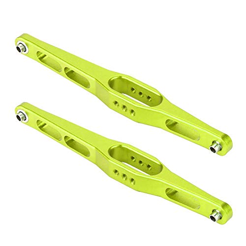 Rear Suspension Arm, Durable Metal 2pcs Set Rear Trailing Arms for RC Car Enthusiasts Off-Road Racing and Track Performance(Green 0023G)