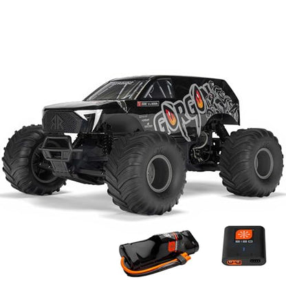 ARRMA RC Truck 1/10 Gorgon 2 Wheel Drive RTR Brushed Monster Truck Battery & Charger Included Gun Metal ARA3230ST3 - color: Gun Metal