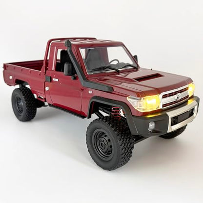 RC Rock Crawler RC Truck 4x4 Toyota LC79 MN82 RC Crawler 1/12 Scale | Remote Control Pickup Off Road All Terrain 280 Motor Proportional Throttle Steering RTR Hobby Toy Adult