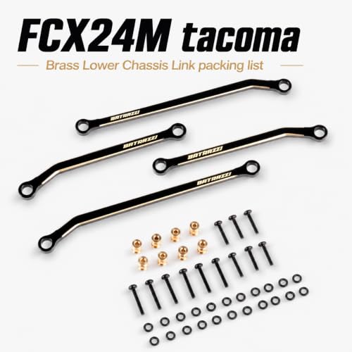 Brass Lower Chassis Link Set for FMS FCX24M Tacoma RC Crawler Upgrade Parts