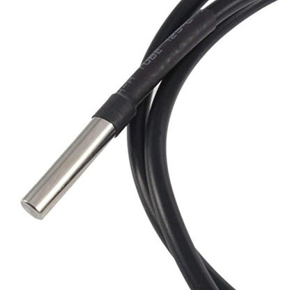 HiLetgo 5pcs DS18B20 Temperature Sensor Temperature Probe Stainless Steel Package Waterproof 1M (Pack of 2) - size: Small (Pack of 2)