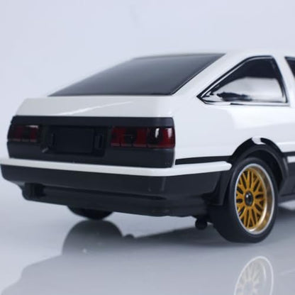 1/18 LDRC LD1801 RC Drift Car Rwd Racing Vehicles Flip Light Gyroscope Motor Servo ESC Light System - color: White