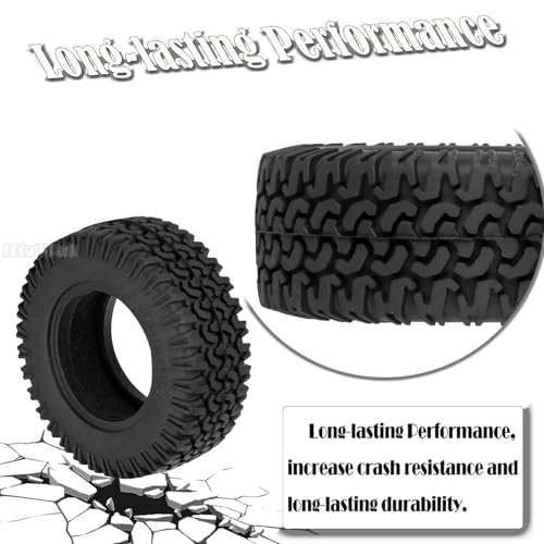 RC 1.55 Soft Rubber Wheel Tires for 1/10 Tamiya AX90069 D90 TF2 CC01 CC02 RC Crawler Car,RC 1.55 in Rubber Wheel Tires,Road Soft Tires