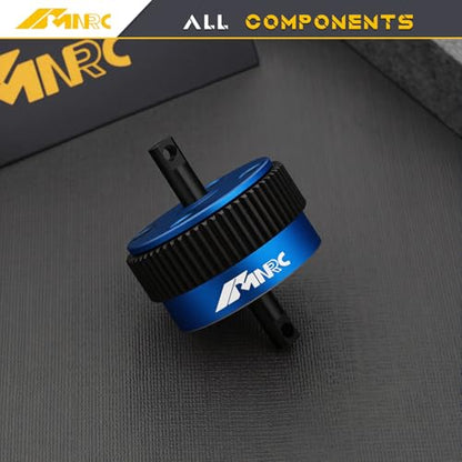 Alloy Transmission Differential Diff Gear Kit 2380 for 1/10 Slash Stampede Rustler Bandit F-150 Raptor 2WD Series Upgrade Part Blue - color: Blue
