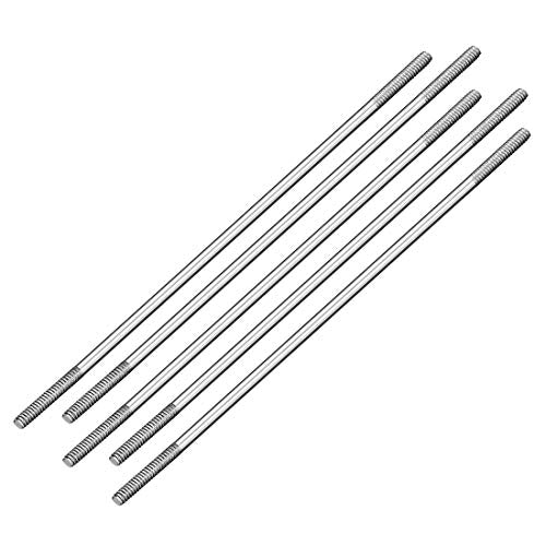 uxcell M2x75mm Pushrod Connector Stainless Steel Rod Linkage,for RC Boat,Car,Airplane,Helicopter,5pcs - size: M2x75mm