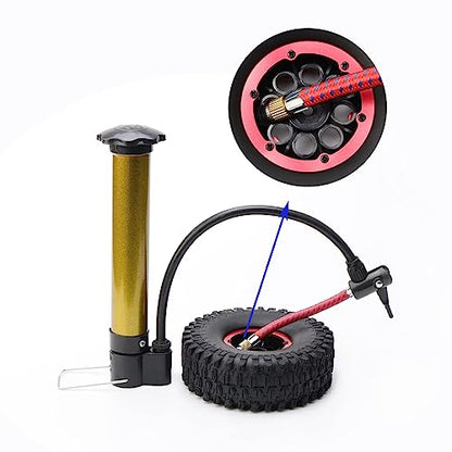RC Tires 4PCS 1.9 Inch Tires and Beadlock Wheels Set OD 120mm Tyre for 1/10 RC Rock Crawler Monster Truck