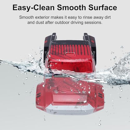 GOTOTOP RC Car Body Shell, PVC, Red, for SanYao 1202 | Short Course Truck Shell, Pre Painted, Impact - color: Red