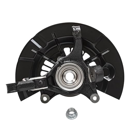 Detroit Axle - 2.5L Front 4pc Steering Knuckles Kit for 2012-2017 | Toyota Camry, 2 Steering Knuckles & Wheel Bearing Hubs 2 Outer Tie Rod Ends 2013 2014 2015 2016 Replacement - size: 4SU50407/Kit