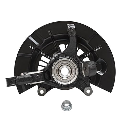 Detroit Axle - 2.5L Front 4pc Steering Knuckles Kit for 2012-2017 | Toyota Camry, 2 Steering Knuckles & Wheel Bearing Hubs 2 Outer Tie Rod Ends 2013 2014 2015 2016 Replacement - size: 4SU50407/Kit