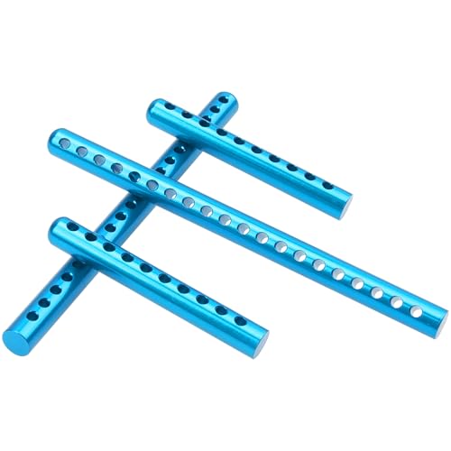 ShareGoo Metal RC Body Post Mounts Front Rear Body Holder Kit Compatible with Tamiya TT02 TT-02 1/10 RC Upgrade Parts (Blue) - color: Blue