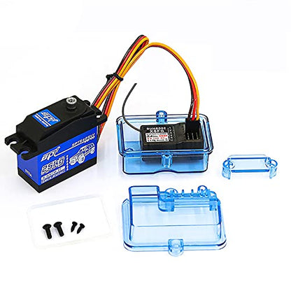 ESC Receiver Box Protective Case Cover Transparent Waterproof Sealed Box for Huanqi 727 Slash RC Boat Model Accessories