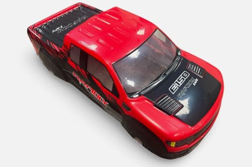 1/10 Scale RC Painted Drift Racing Touring On-Road Car Body Shell for Pick Up Truck F150 Style (Red) - color: Red