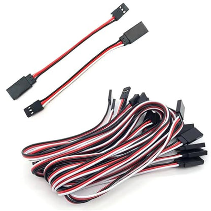 20Pcs Servo Extension Cable 15/30/50cm 3-Pin Male to Female Wire for RC | Durable servo extension wires in 3 lengths, ideal for RC car, helicopter, boat and airplane.(30 cm) - color: 30 Cm
