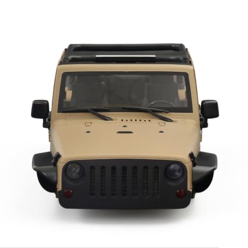 1/10 RC Jeep Wrangler Convertible Hard Shell Kit, for 1/10 RC Crawler TRX4 Axial SCX10 90046 90027 313 Wheelbase Shell Modification Accessories (Khaki) - color: Khaki