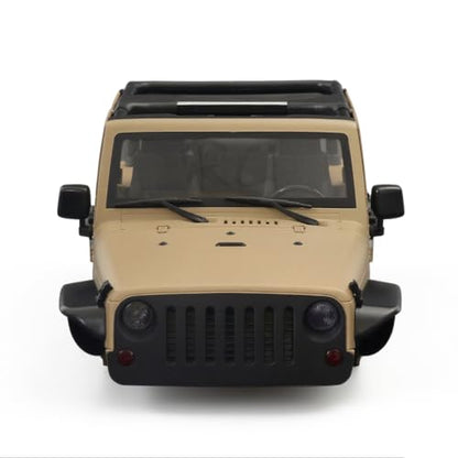 1/10 RC Jeep Wrangler Convertible Hard Shell Kit, for 1/10 RC Crawler TRX4 Axial SCX10 90046 90027 313 Wheelbase Shell Modification Accessories (Khaki) - color: Khaki