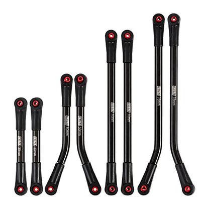 INJORA Steel High Clearance 4 Link for SCX24 Gladiator Power Wagon (Black) - color: Black