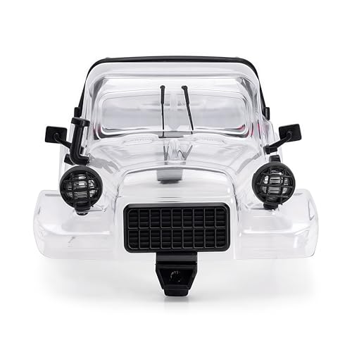 AMK TRX4M Clear Body Shell Kit for 1/18 RC Crawler TRX4M Bronco Defender Upgrade Parts with Decorative Accessories