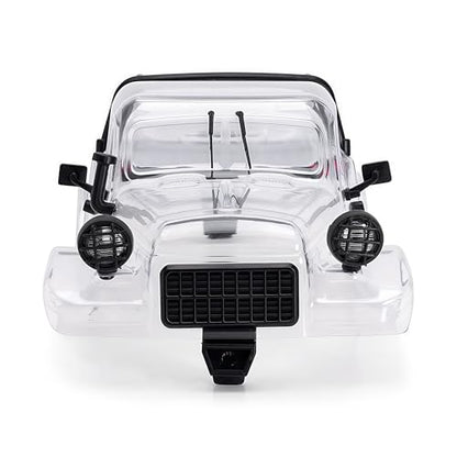 AMK TRX4M Clear Body Shell Kit for 1/18 RC Crawler TRX4M Bronco Defender Upgrade Parts with Decorative Accessories